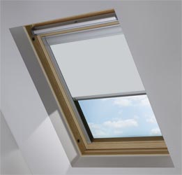 Custom Skylight in Light Duckegg Blackout