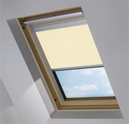 Custom Skylight in Taupe Blackout