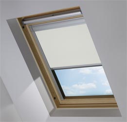 Custom Skylight in Light Grey Blackout