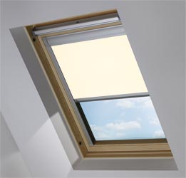 Custom Skylight in Delicate Cream Blackout