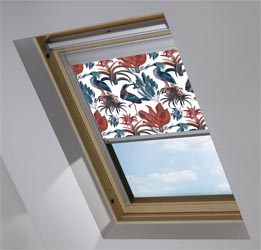 Skylight in Heron and Bromelia White Blackout