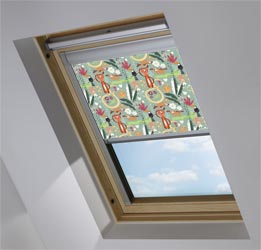 Custom Skylight in Jungle Friends Blackout