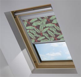 Custom Skylight in Jungle Leaf Dark Blackout