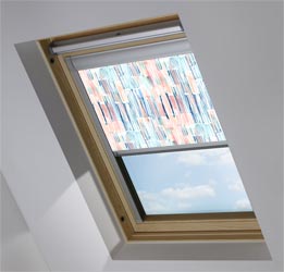 Skylight in Watercolour Stripes Blackout