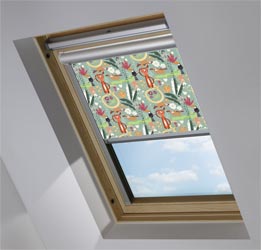 Solar Skylight in Jungle Friends Blackout