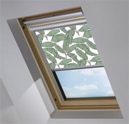 Solar Skylight in Jungle Leaf White Translucent