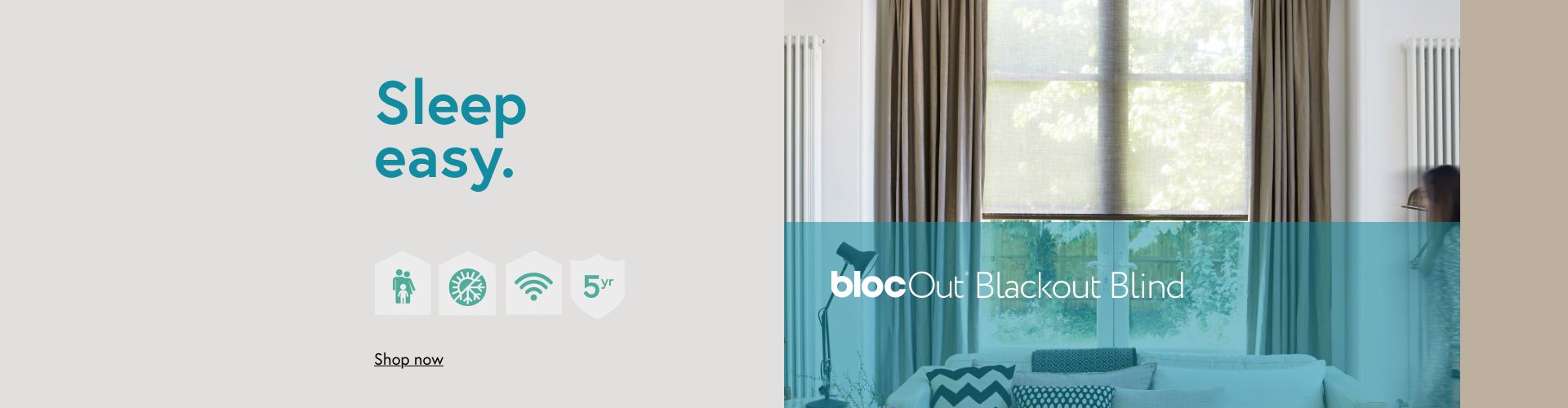 blocOut Blackout Blind - Sleep Easy